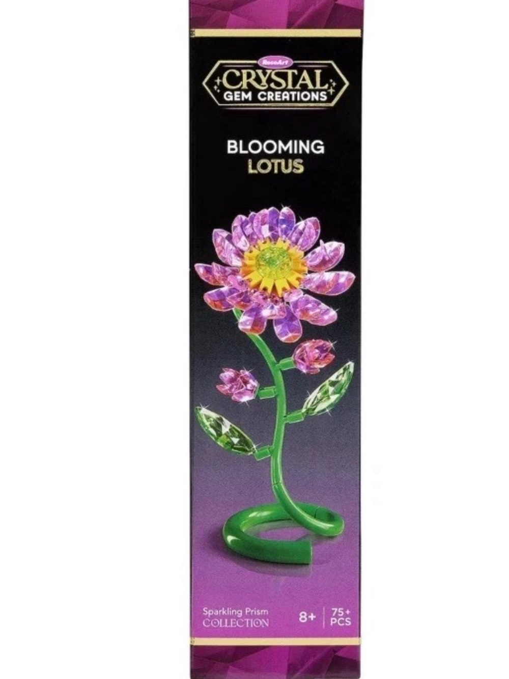 Cra-Z-Art Crystal Gem Creations Sparkling Prism Blooming Lotus Craft Kit